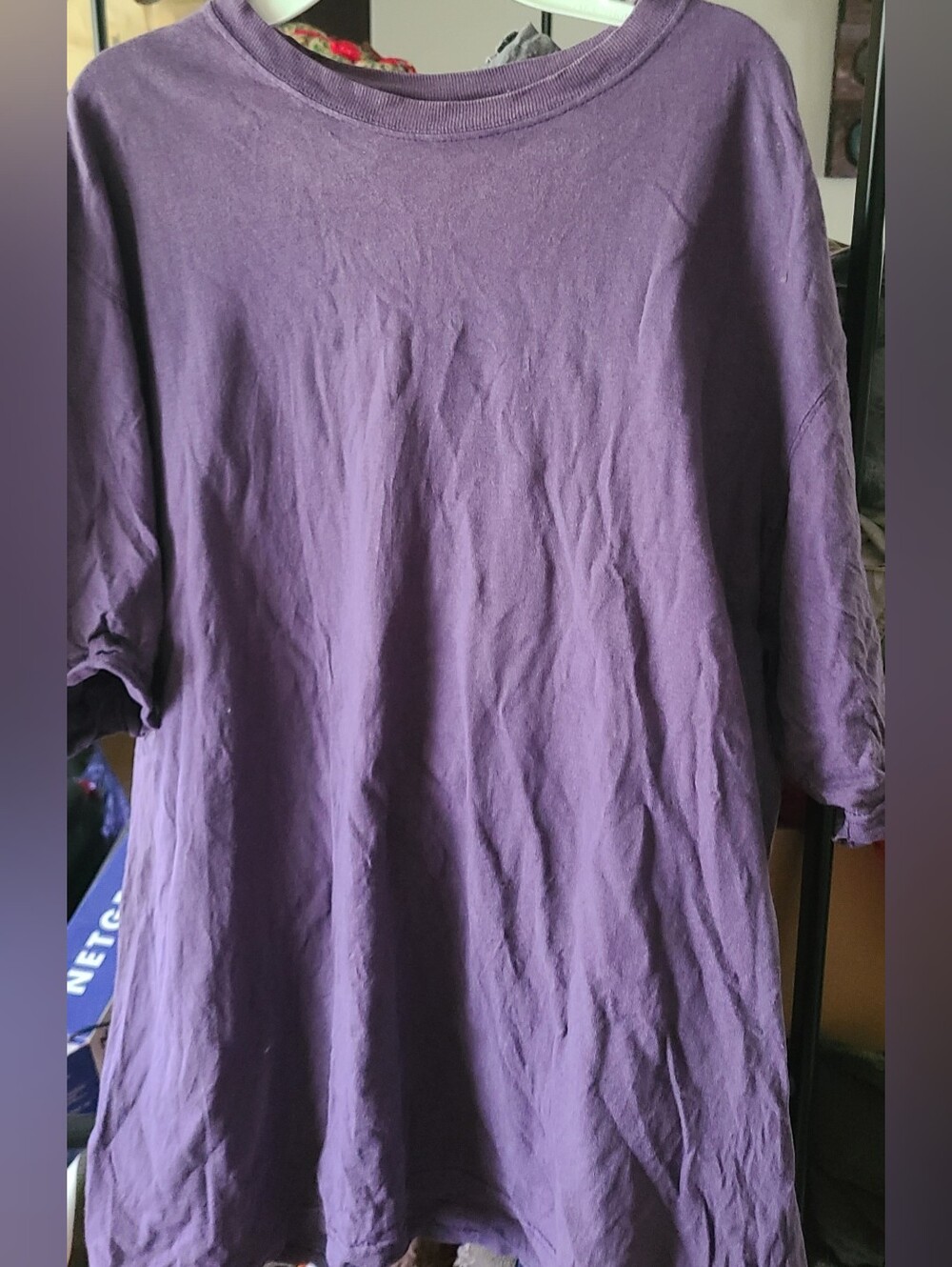 Men's (Unisex) Purple Crew Neck Shirt